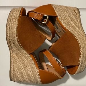 Steve Madden Talissa faux suede and leather wedge